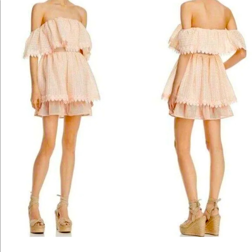 La Maison talulah mini coral dress in xs